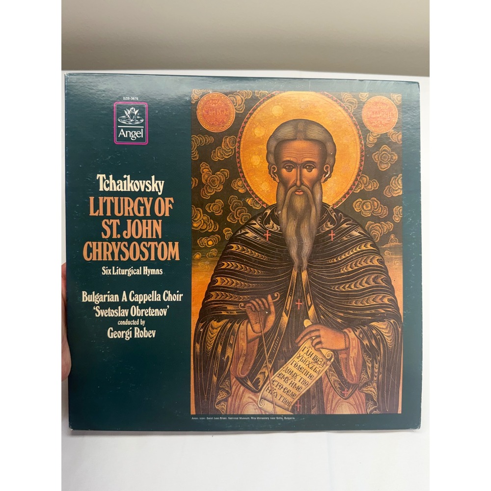 Tchaikovsky Liturgy St John Chrysostom Bulgarian Choir Georgi Robev 2LP SZB-3876